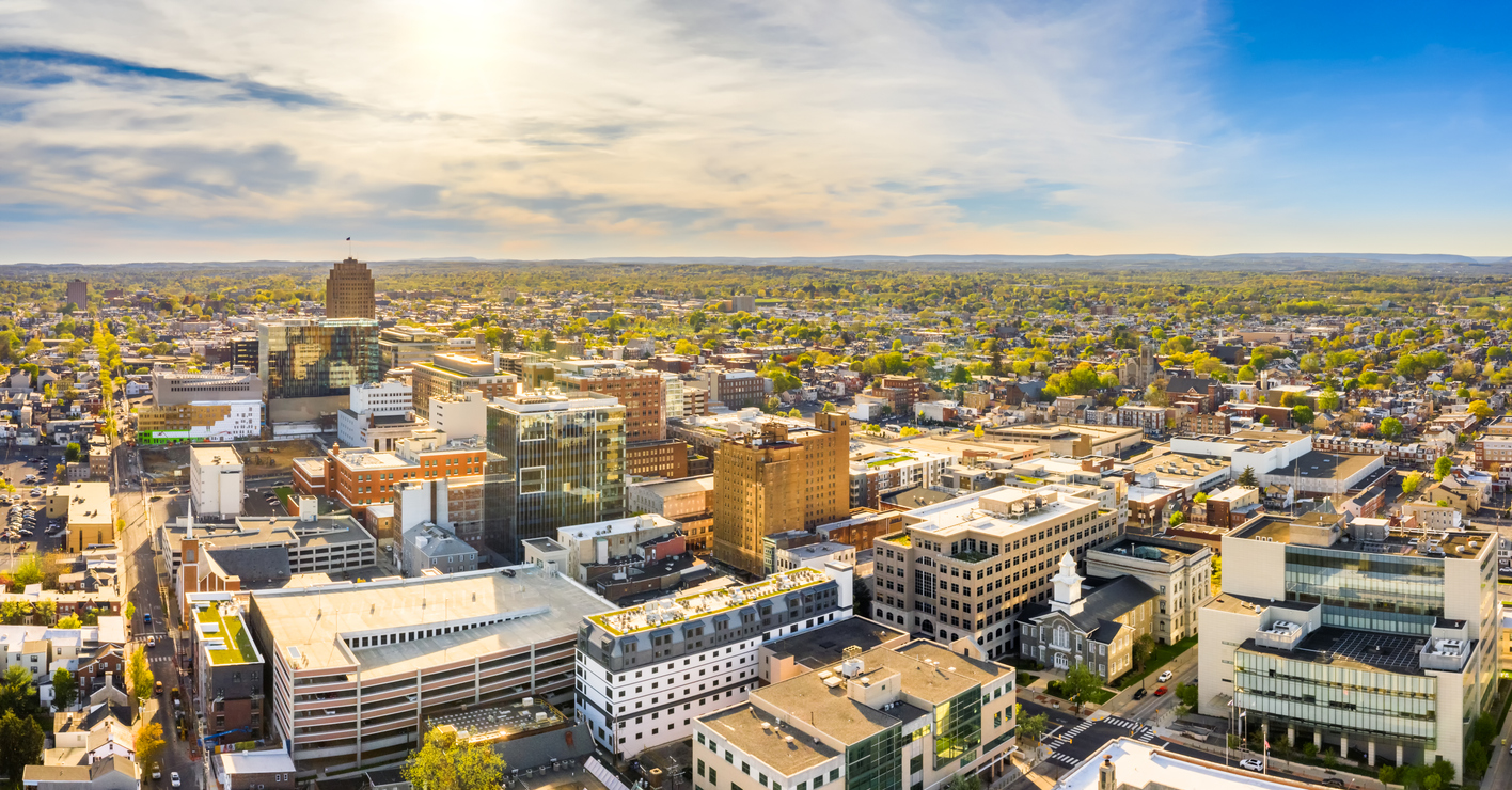 Panoramic Image of Allentown, PA